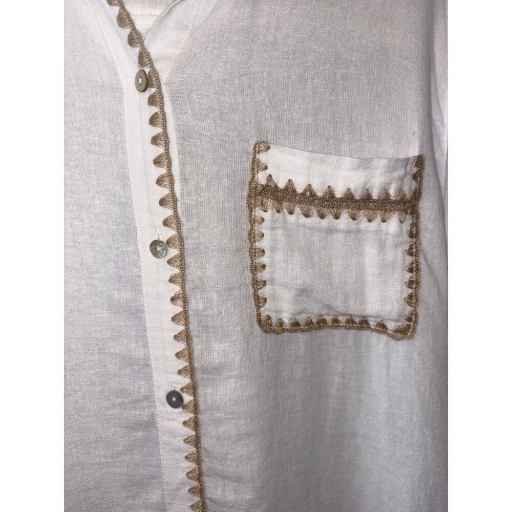 Rails Linen Button-Up Top – Size Large - Picture 7 of 11